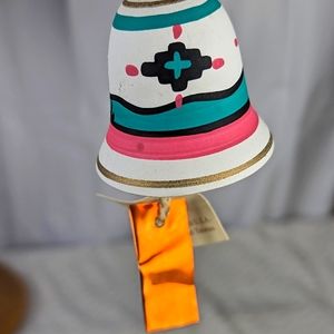 Tesa Ceramic Southwestern Bell Handpainted Kokopelli NWT